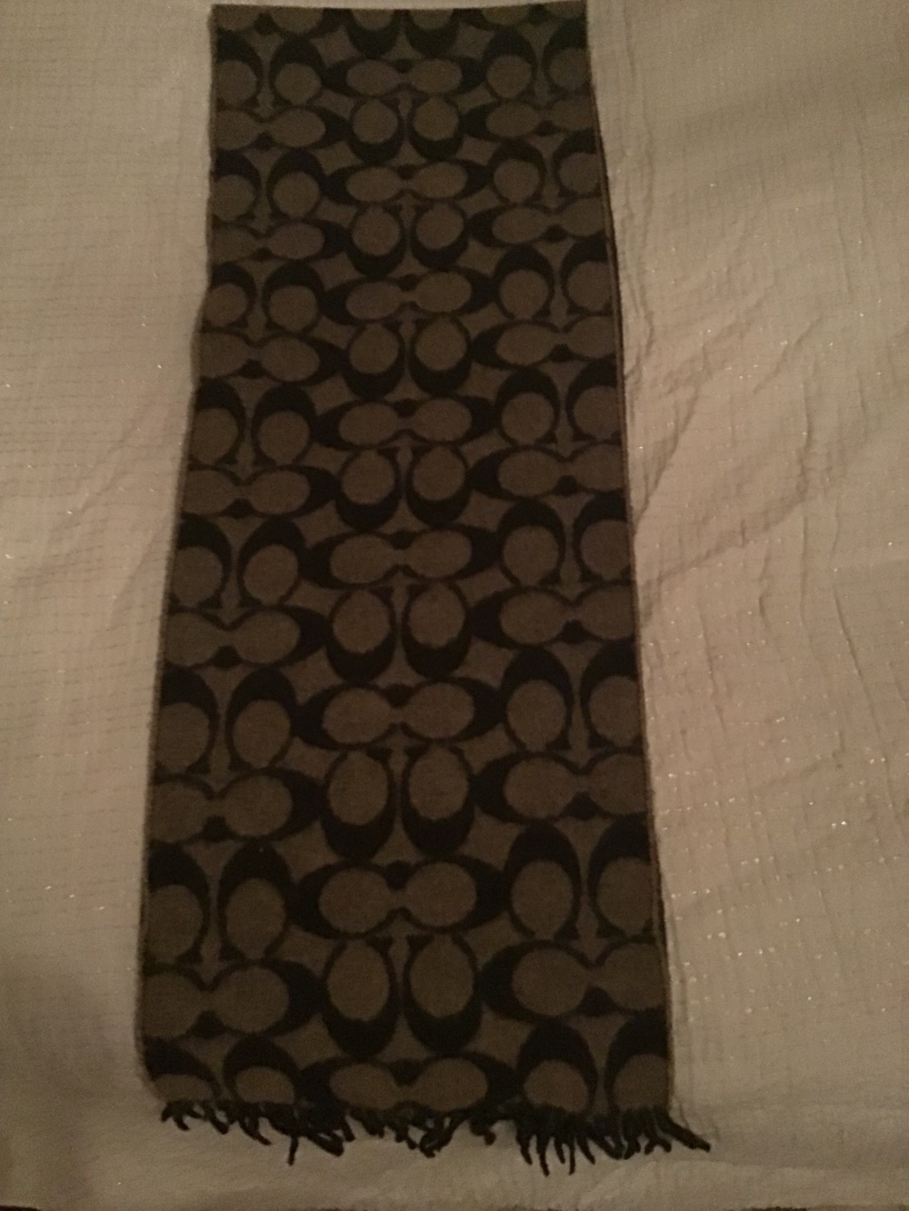 Coach scarf like brand new!! Reversible